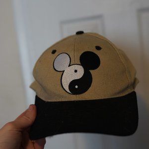 Vintage 90s Disney Ying Yang Mickey Mouse Hat